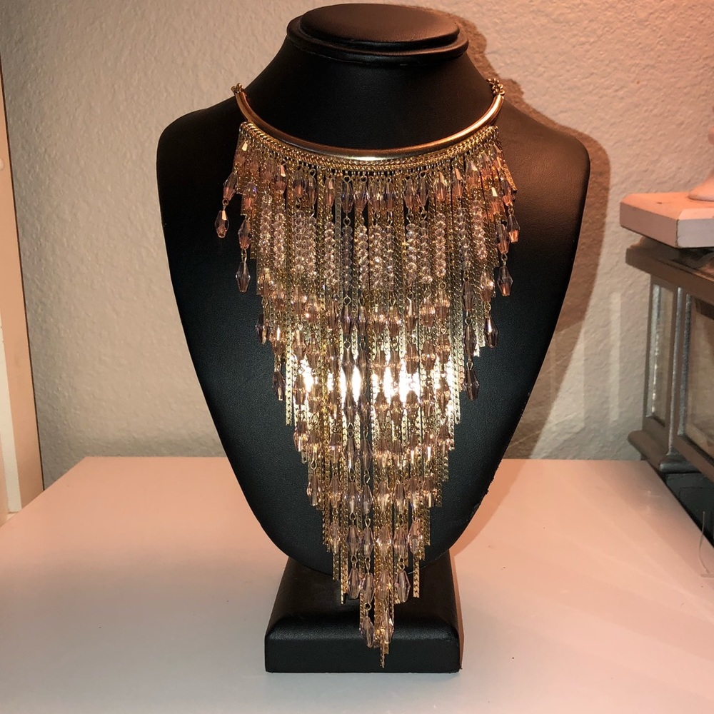 Gold & Pink Necklace